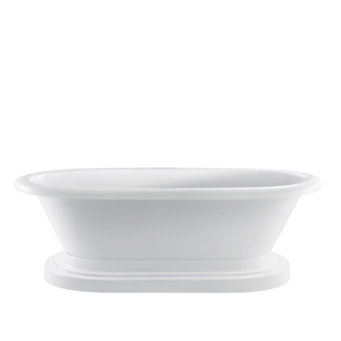 Cordoba 71" Acrylic Double Roll Top Tub on Base