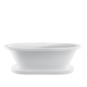 Cordoba 71" Acrylic Double Roll Top Tub on Base