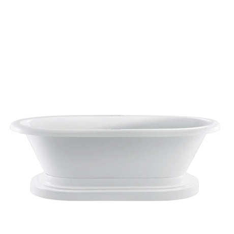 Cordoba 71" Acrylic Double Roll Top Tub on Base