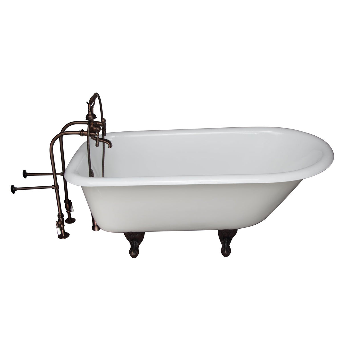 Brocton 65″ Cast Iron Roll Top Tub Kit – Oil Rubbed Bronze Accessories