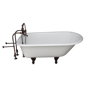 Brocton 65″ Cast Iron Roll Top Tub Kit – Oil Rubbed Bronze Accessories