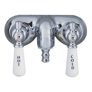 Atlin 67″ Acrylic Roll Top Tub Kit in White – Polished Chrome Accessories