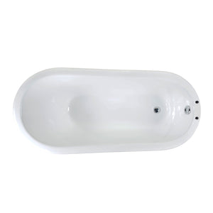 India 67" Cast Iron Slipper Tub