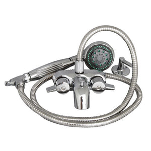 Clawfoot Tub Filler – Wall Mounted Faucet with 5 Function Hand Shower