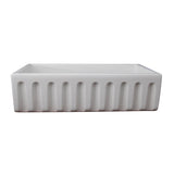 Hillary 36″ Fluted Single Bowl Apron-Front Sink