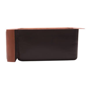 Cilantro Double Bowl Copper Apron-Front Sink