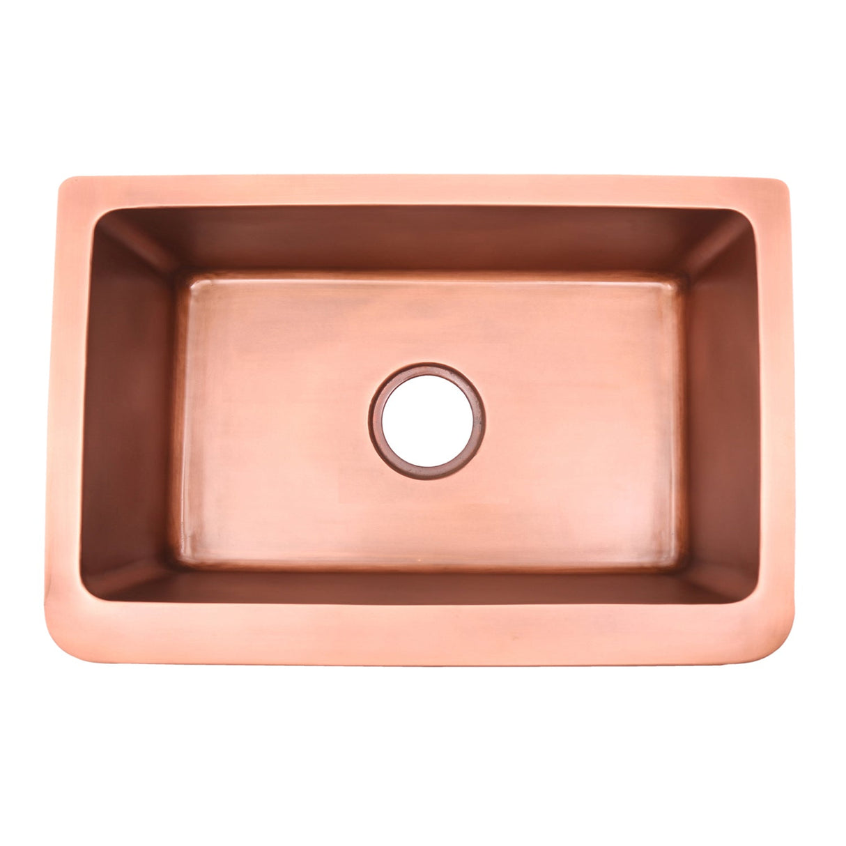 Cilantro Single Bowl Copper Apron-Front Sink