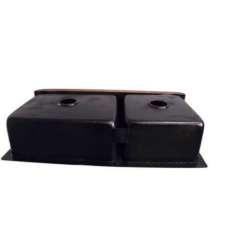 Pandan 42″ Double Bowl Copper Apron-Front Sink