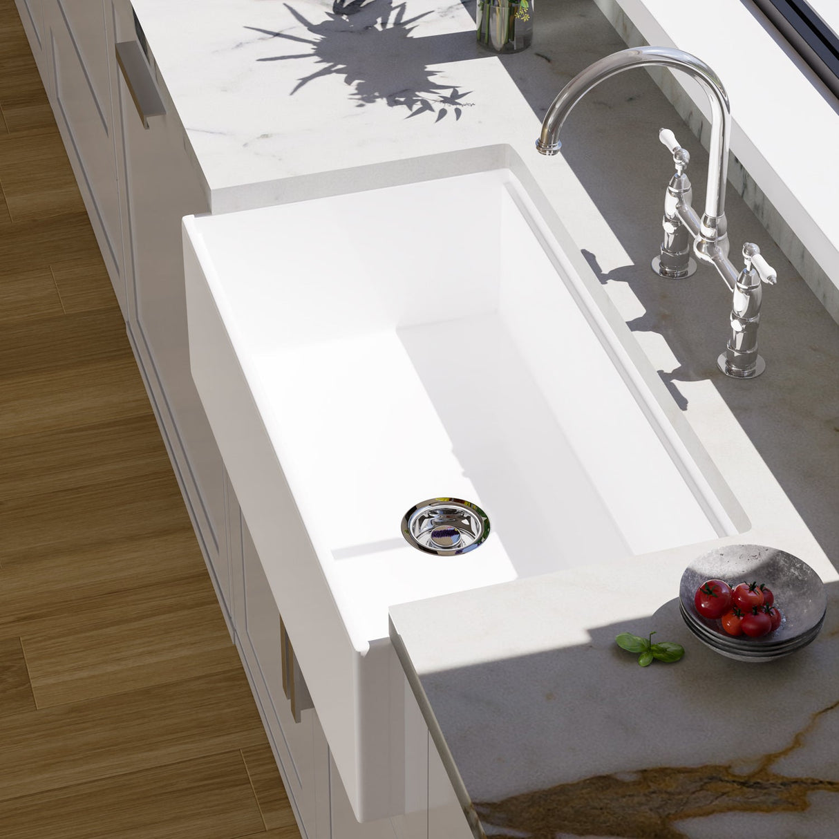 Crofton Apron-Front Sink with Accessory Ledge