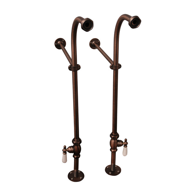 Imogene 67″ Acrylic Slipper Tub Kit in White – Oil Rubbed Bronze Accessories