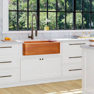 Gatsby 34" Single Bowl Copper Apron-Front Sink