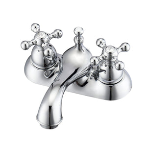 Donata 4" Centerset Lavatory Faucet with Metal Cross Handles