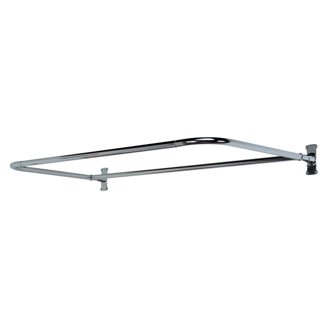 Imogene 67″ Acrylic Slipper Tub Kit in White – Polished Chrome Accessories