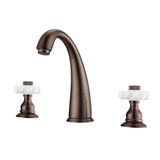 Maddox Widespread Lavatory Faucet with Porcelain Cross Handles