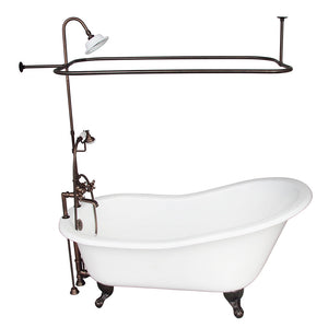 Icarus 67″ Cast Iron Slipper Tub Kit – Oil Rubbed Bronze Accessories