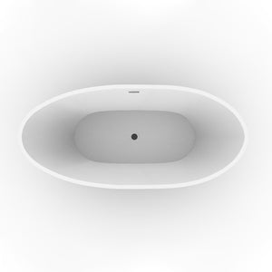 Nessa 67" Acrylic Tub with Integral Drain and Overflow