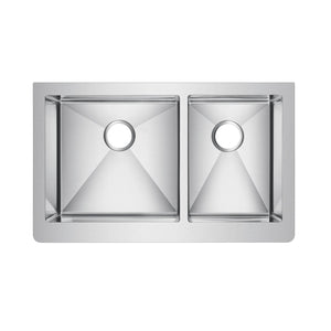 Crowley Double Bowl Stainless Apron-Front Sink