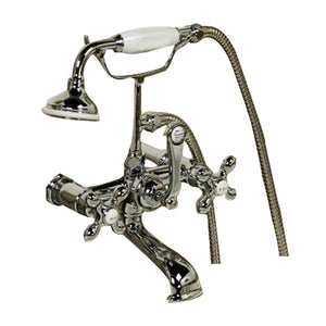 Columbus 61″ Cast Iron Double Roll Top Tub Kit – Polished Chrome Accessories