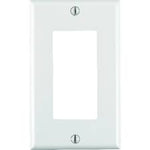 Decora White 1 Gang Thermoset Plastic Decorator Wall Plate 1 Pk