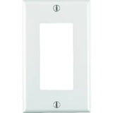Decora White 1 Gang Thermoset Plastic Decorator Wall Plate 1 Pk