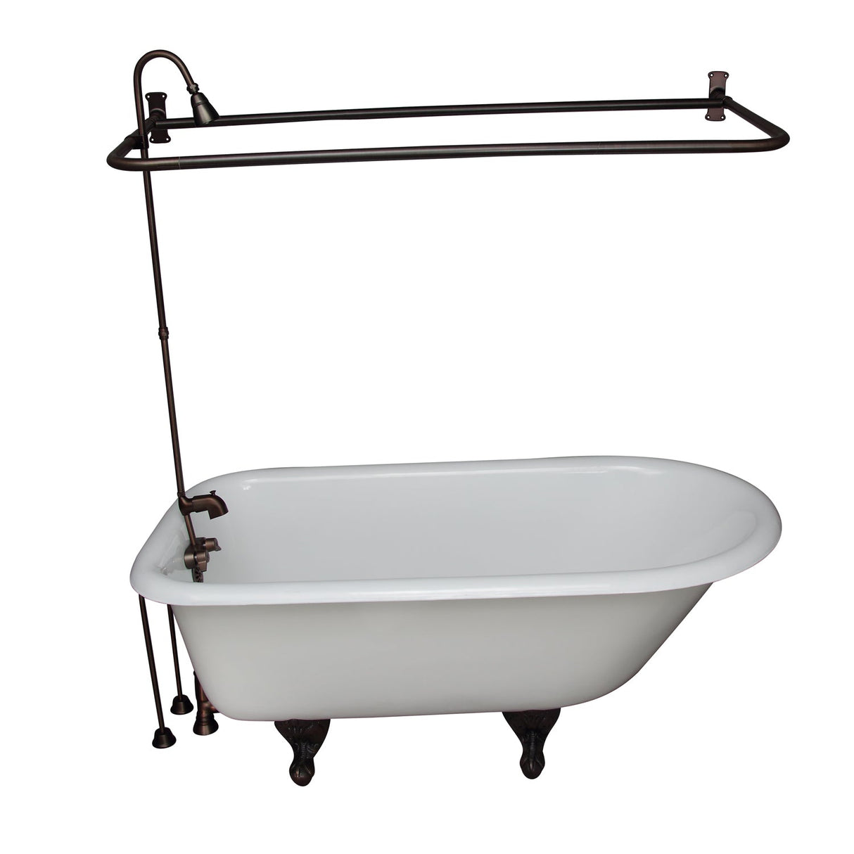 Brocton 65″ Cast Iron Roll Top Tub Kit – Oil Rubbed Bronze Accessories