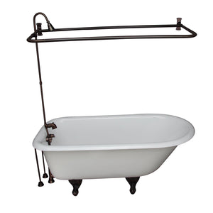 Brocton 65″ Cast Iron Roll Top Tub Kit – Oil Rubbed Bronze Accessories