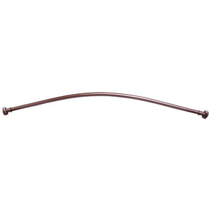 Curved Shower Rod with Flanges