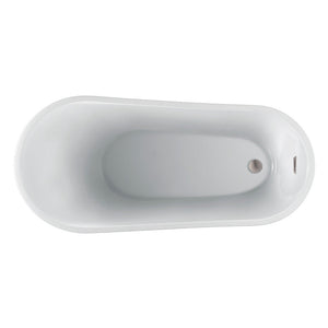 Lorenzo 60" Acrylic Slipper Tub with Integral Drain and Overflow