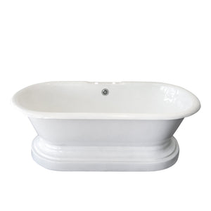 Columbus 61" Cast Iron Double Roll Top on Base