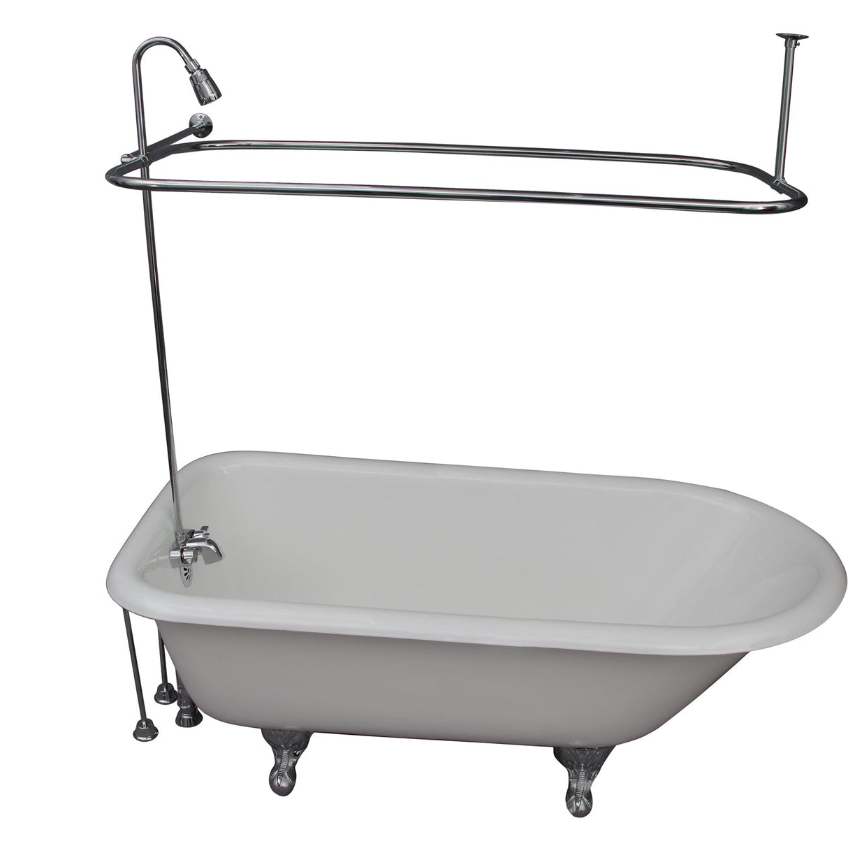 Bartlett 6" Cast Iron Roll Top Tub Kit-Oil Rubbed Bronze Accessories