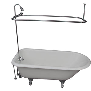 Bartlett 6" Cast Iron Roll Top Tub Kit-Oil Rubbed Bronze Accessories