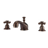 Marsala Widespread Lavatory Faucet with Button Cross Handles