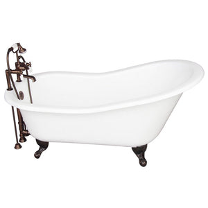 Icarus 67″ Cast Iron Slipper Tub Kit – Oil Rubbed Bronze Accessories