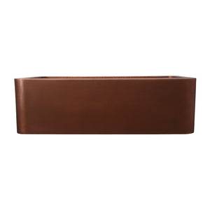 Bentley Single Bowl Copper Apron-Front Sink
