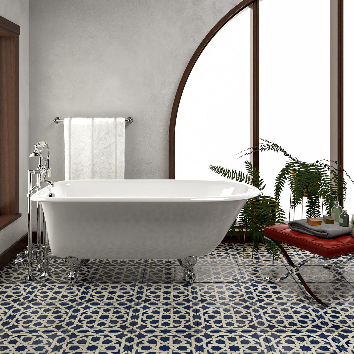 Ballard 57" Cast Iron Roll Top Tub