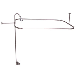 Brocton 65″ Cast Iron Roll Top Tub Kit – Polished Nickel Accessories