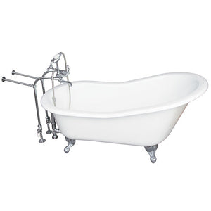 Griffin 61″ Cast Iron Slipper Tub Kit – Polished Chrome Accessories