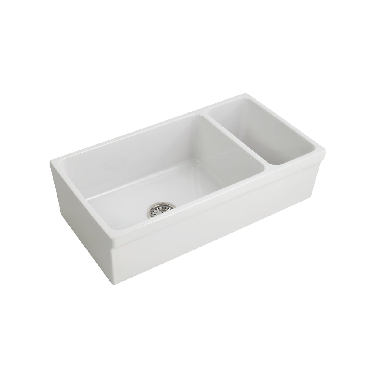 Lowell Double Bowl Fireclay Apron-Front Sink