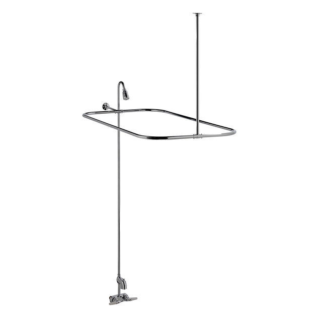Bartlett 60″ Cast Iron Roll Top Tub Kit – Polished Chrome Accessories