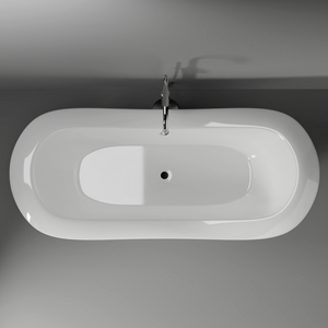 Marshall 72" Cast Iron Double Slipper Tub on Base