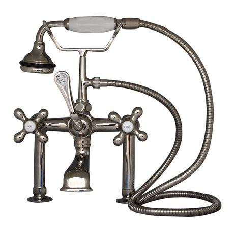 Marshall 72″ Cast Iron Double Slipper Tub Kit – Polished Nickel Accessories
