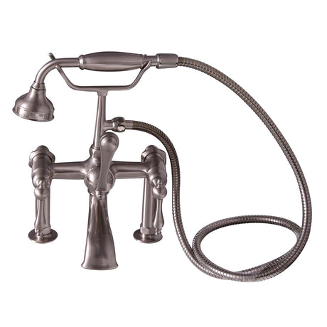 Marshall 72″ Cast Iron Double Slipper Tub Kit – Brushed Nickel Accessories