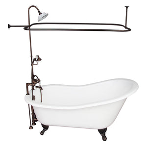 Griffin 61″ Cast Iron Slipper Tub Kit – Oil Rubbed Bronze Accessories