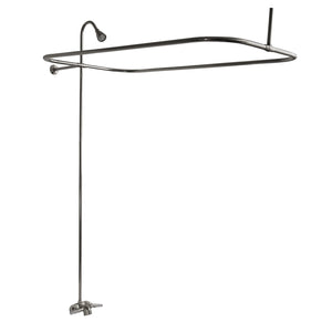 Andover 60″ Acrylic Roll Top Tub Kit in Bisque – Polished Chrome Accessories