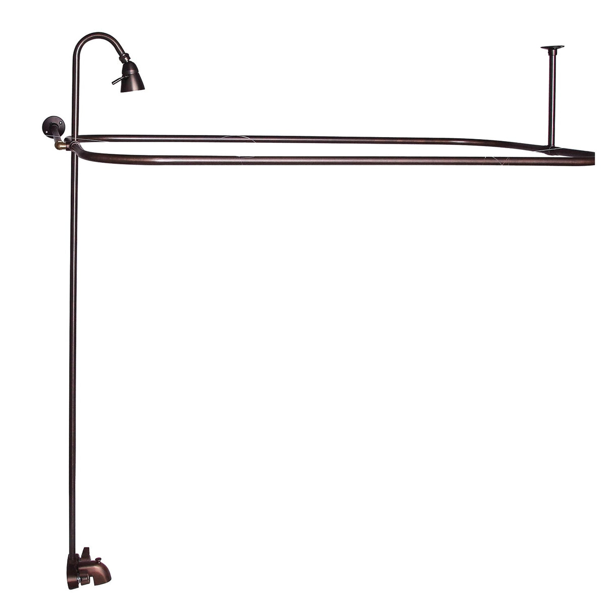 Bartlett 60" Cast Iron Roll Top Tub Kit-Oil Rubbed Bronze Accessories