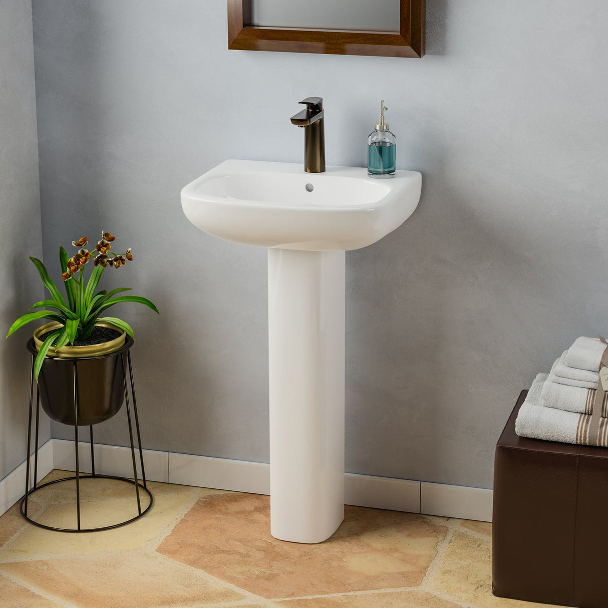 Tonique 450 Pedestal Lavatory