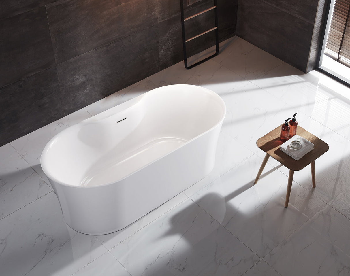 Onita 67" Acrylic Freestanding Tub with Integral Drain
