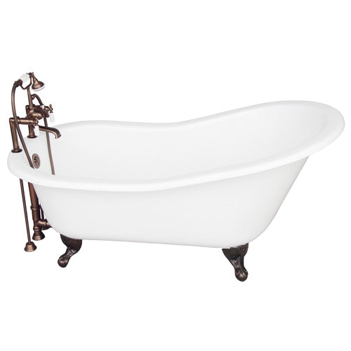 Griffin 61″ Cast Iron Slipper Tub Kit – Oil Rubbed Bronze Accessories