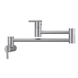 Dori Dual Handle Wall Mount Pot Filler