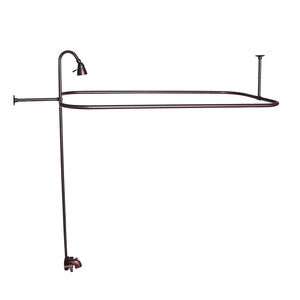 Brocton 65″ Cast Iron Roll Top Tub Kit – Oil Rubbed Bronze Accessories